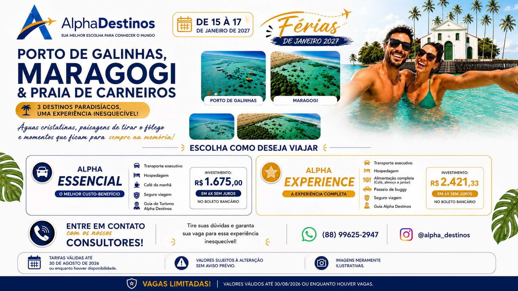 PORTO DE GALINHAS, MARAGOGI E PRAIA DOS CARNEIROS